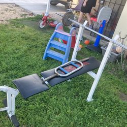 Work out bench and sit up bench