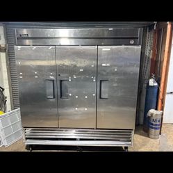 Commercial True three door refrigerator