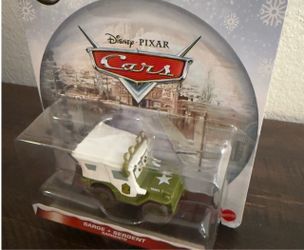 Disney Pixar Cars Sarge Diecast Toy – Winter Edition