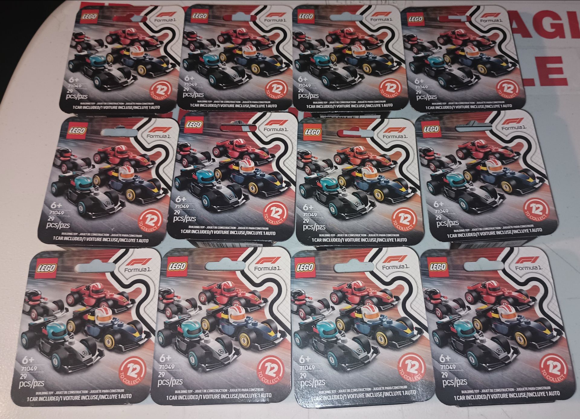 RETIRED LEGO Formula 1 Collectible Race Cars 71049 - Lot of 12 Sealed Boxes