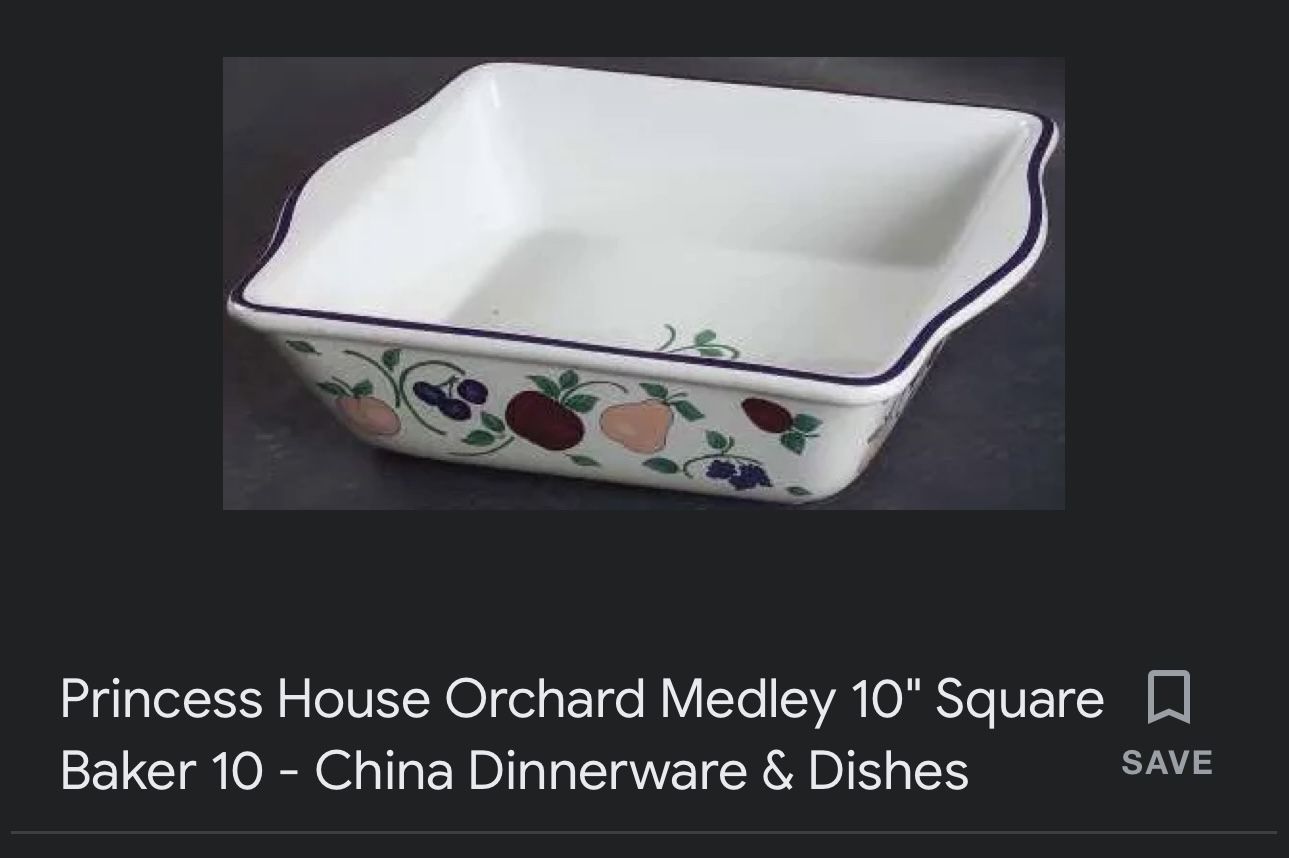 Princess House Set Of 3 Bakeware Orchard Meadley 
