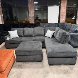 Ashley Altari Sectional Slate Gray Brand New