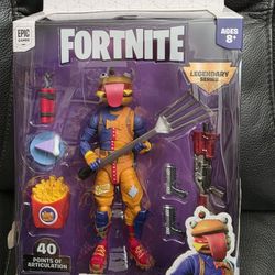 Fortnite 6" Legendary Series Figure, Beef Boss w/ accessories-Jazwares - 40 Points of Articulation - Epic Games