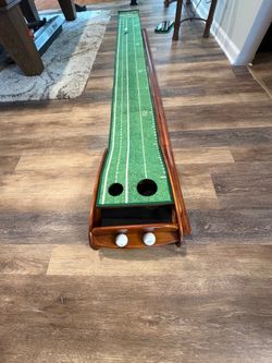 Perfect Practice standard putting Matt V5  alignment traintrack auto return Crystal velvet material mint condition + bonus putting alignment mirror