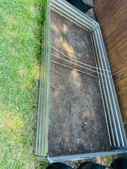 8x4x1FT Galvanized Raised Garden Bed