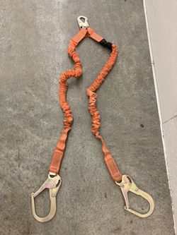 6 ft. Double Shock Absorbing Lanyard with Rebar Hooks - by Guardian Fall Protection