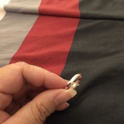 Real 925 Sterling Silver Simple Wedding Band Size 11