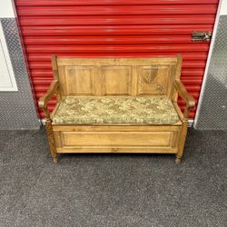 Wood Bench With Storage - Will Deliver