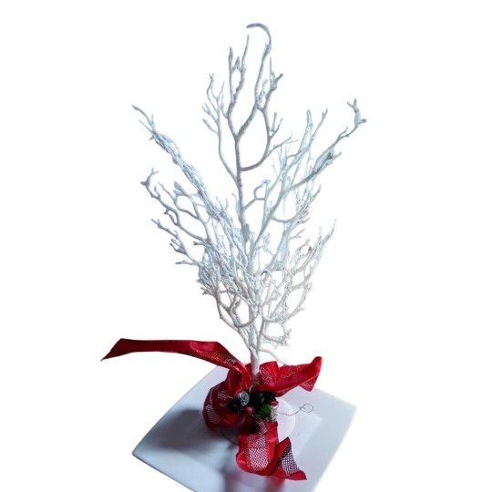 Christmas Table Top Manzanita Birch Tree.