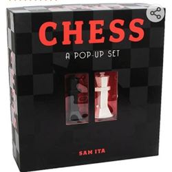 Pop Up Chess Set Made Of Paper! New!