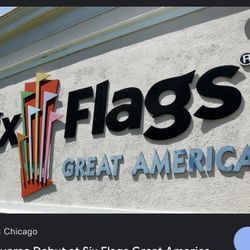 8 SIX FLAGS GREAT AMERICA TIX **HALF-OFF*** 9/25 