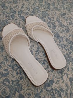 White sandals