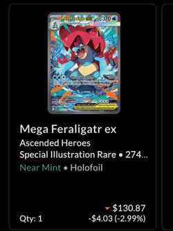 Ascended heroes Mega Feraligator EX SIR