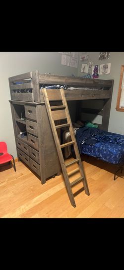 Loft bed with dresser 1 or 2 beds available