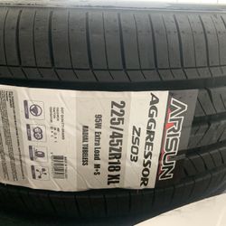 Brand New Set Of Tires 225 45 18