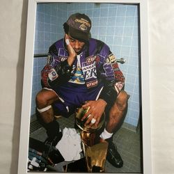 11"x17" Framed Kobe Bryant 'Champion' Poster - White Or Black Frame