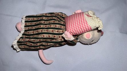 Handmade Fabric Mouse Stuffed Doll