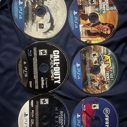 PS5 PS4 PS3 games and controllers