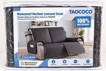 New. Unused. Love seat recliner cover. Waterproof