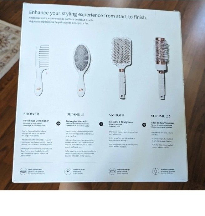T3 Luxe Hair Brush Set Of 4