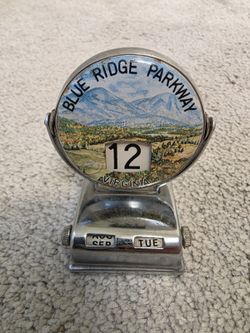 Vintage Blue Ridge Parkway Virginia Perpetual Desk Calendar Made in Japan