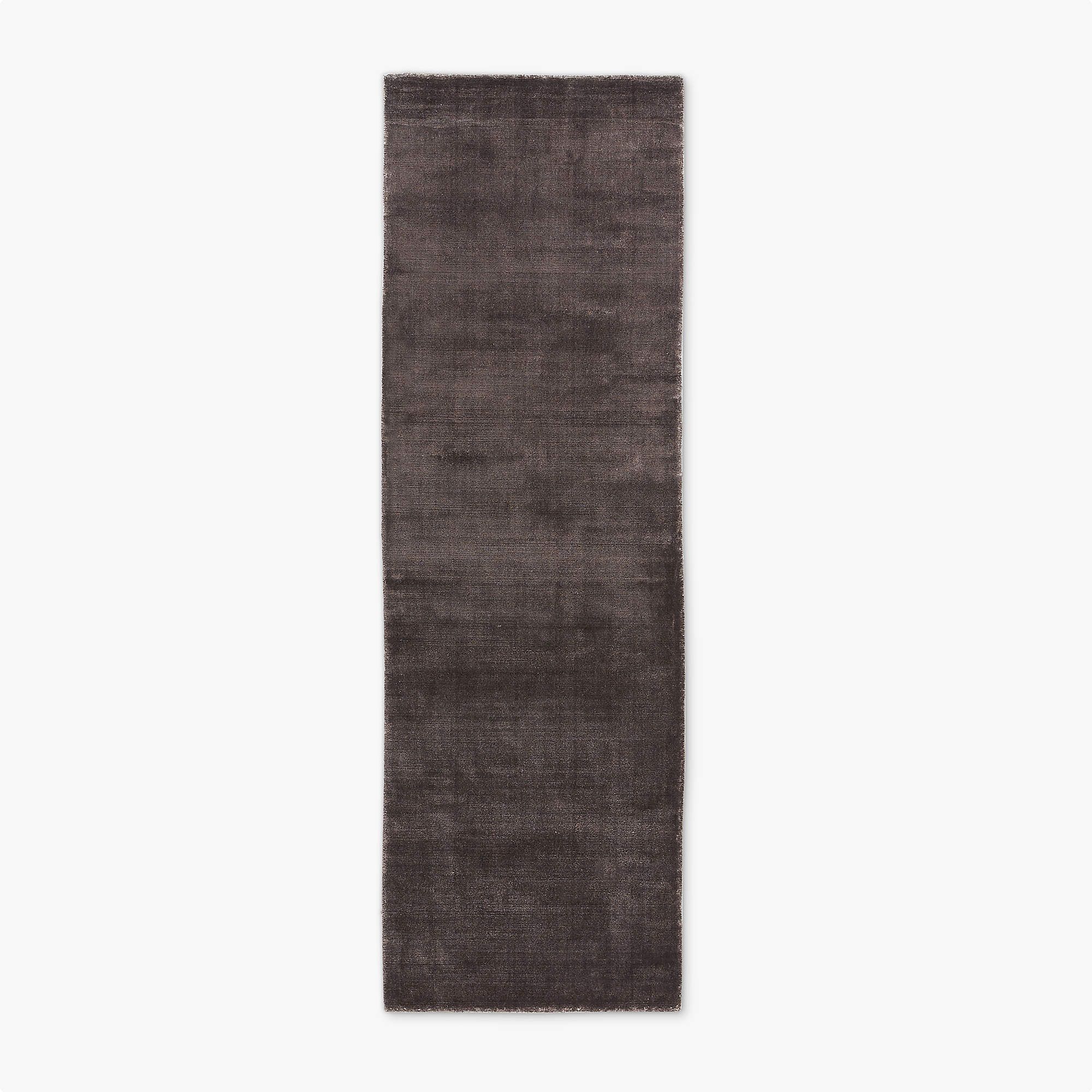 Charcoal Solid Performance Nylon Runner Rug 2.5'X8'
