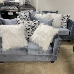Sofa, Loveseat & Pillows. From $39 Down 