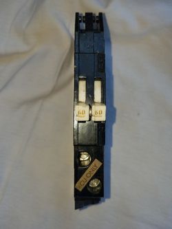 Zinsco/Sylvania 2 pole 60 amp breaker