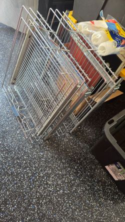4 stainless steel cabinets pullouts