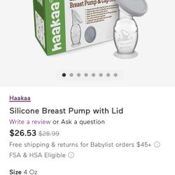 BRAND NEW NEVER USED Haaaka  Milk Catcher