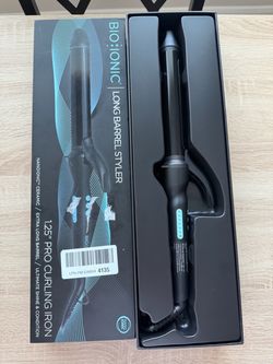 Bio Ionic Long Barrel Styler 1.25” Pro Curling Iron – Brand New, Never Used