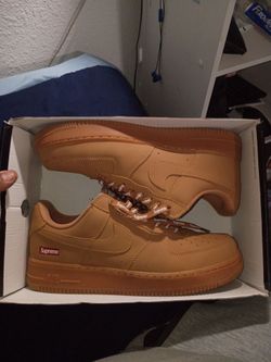 Nike AF1 Supreme wheat size 11