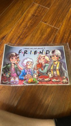 Golden Girls/Friends mash up art