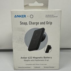 PopSockets x Anker MagGo 5000 mAh Portable Magnetic Battery Charger