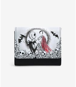 Her Universe The Nightmare Before Christmas Jack & Sally Eternally Yours Mini Flap Wallet