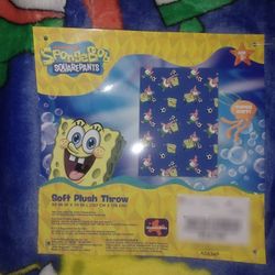 Spongebob Soccer Blanket 