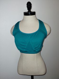 Balance Collection Women's Teal Sports Bra Size Large