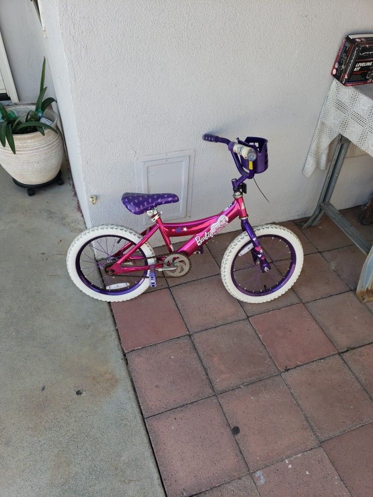 Small Bicycle Little Girl Barbie