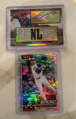 2024 Topps Triple Threads Austin Riley Patch Auto /36 & 2026 Refractor Braves
