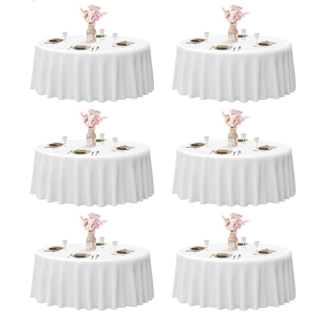 6pack 120” Round Table Cloths
