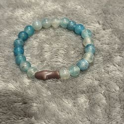 Aqua Blue Voyage Bracelet - Shark 
