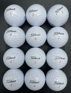 12 Count Titleist Velocity Golf Balls 5A AAAAA Near Mint Condition PreOwned