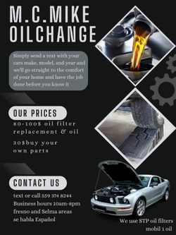 Oil changes 30$