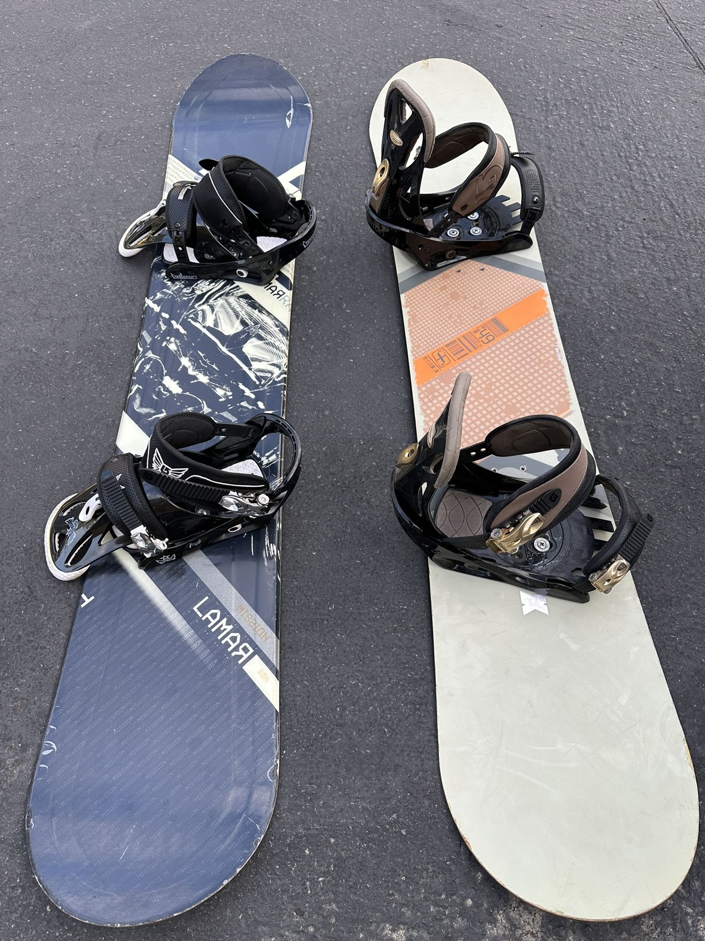 Snowboards, Boots, Bindings