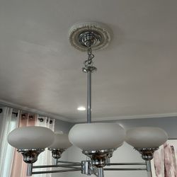 French Glass Chandelier 