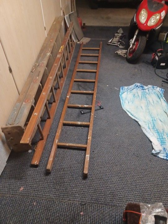 2 Ten Foot Straight Ladders