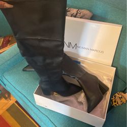 Neiman Marcus Thigh High Boots Size 8 