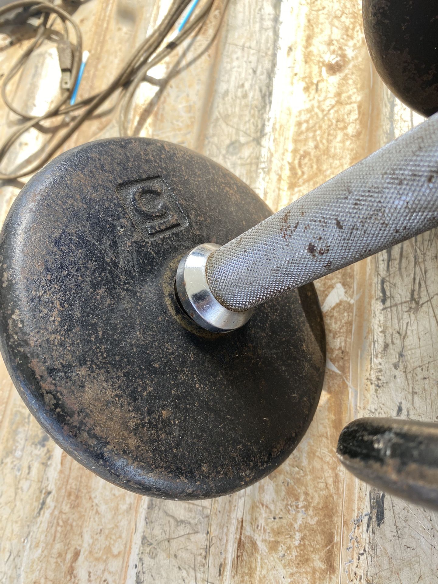 Two dumbbells