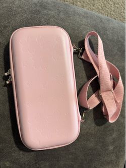 Nintendo Switch Padded Pink Carrying Case w/ Strap, Mesh Pocket, Cherry Blossom
