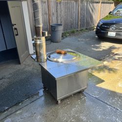 Wood-burning hot pot stove